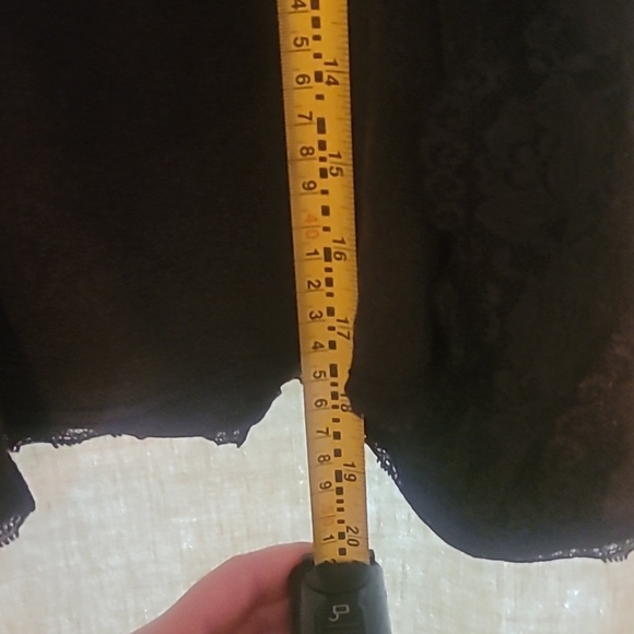 POL Black Knit Lace Side Henley Tank Top - Picture 6 of 7